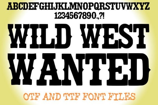 Wild West Wanted Font